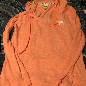 Pink lightweight hoodie